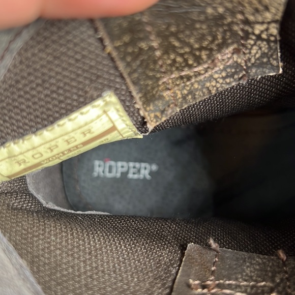 Roper Womens Dusty Distressed Snip Toe Casual Boots Ankle Low Heel 1-2 - Picture 15 of 16